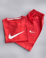 ست کراپ شلوارک میکس طرح NIKE کد 8921