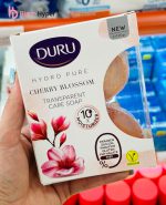 صابون شفاف دورو DURU مدل Sakura Çiçeği با رایحه شکوفه گیلاس بسته 2 عددی 270 گرم Duru Hydro Pure Sakura Çiçeği Sabunu 2×135 270gr