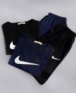 ست کراپ شلوارک میکس طرح NIKE کد 8921