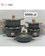 سرویس قابلمه (10) پارچه گرانیتی برند های لایف (hi life) کد 9999