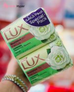 صابون لوکس Lux مدل Gardenia رایحه گل گاردنیا بسته 6 عددی 1020 گرم Lux Gardenia Vitamin C And E Glycerinr Soap Bar 6×170 1020gr