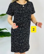 پیراهن زنانه آستین کوتاه ساحلی ترک ویسکوز کد9013