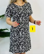 پیراهن زنانه آستین کوتاه ساحلی ترک ویسکوز کد9013