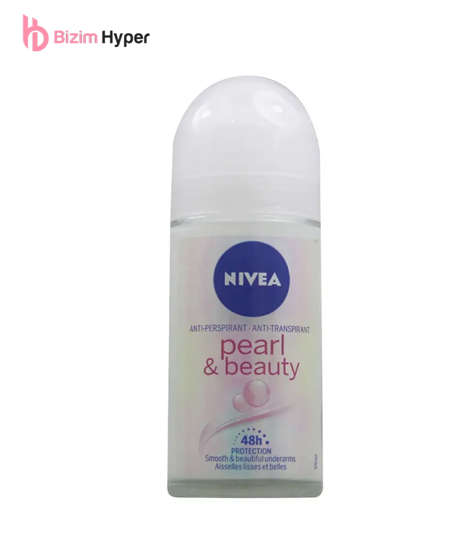 رول ضدتعریق زنانه نیوا NIVEA مدل Pearl & Beauty با محافظت 48 ساعته حجم 50 میل