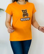 تیشرت سوپر پنبه طرح خرس قهوه ای 8969