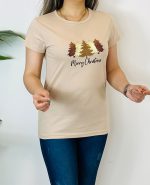 تیشرت سوپر پنبه طرح کاج کریسمس8969