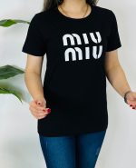 تیشرت سوپر پنبه طرح miu miuکد8969