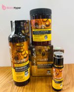 پک شامپو،ماسک مو و روغن آرگان لایتنس بدون سولفات(900میل+1000میل+100میل)