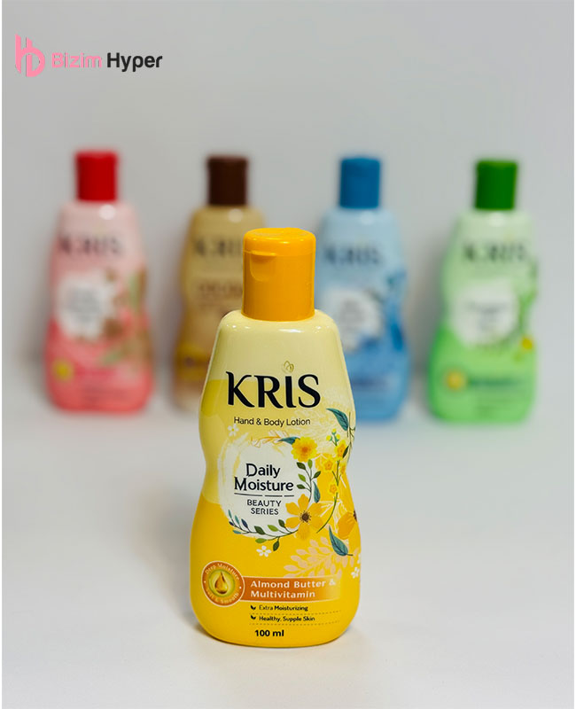 لوسیون دست و بدن کریس Kris روغن بادام و مولتی ویتامین