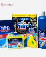 پک اقتصادی ماشین ظرفشویی فینیش با رایحه لیمو(نمک 1.5کیلو+جرم گیر250میل+قرص ظرف شویی 50عددی+بوگیر4میل+جلا دهنده800میل)