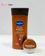 پک کاکائو وازلین Vaseline Cocoa Glow (لوسیون بدن 400 میل + بالم لب 20 گرم)
