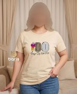 تیشرت سوپر پنبه طرح مداد پاپیونی کد 8969