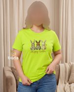 تیشرت سوپر پنبه طرح 3خرگوش کد 8969