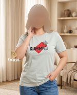 تیشرت سوپر پنبه طرح summer نخل کد 8969