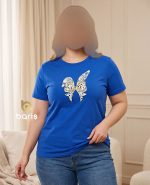 تیشرت سوپر پنبه طرح پاپیون کد 8969
